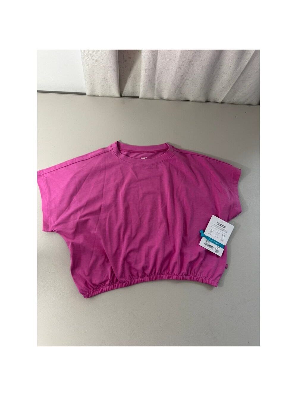 Athleta Girl dolman top, size 8/10, pink NWT - Picture 2 of 7